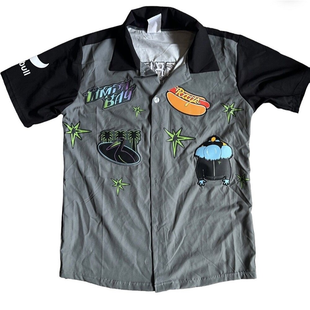 TB Rays City Connect Patch Button-Up Hawaiian Shirt 2026